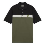 Kleur Blok Polo Shirts Lyle & Scott , Green , Heren