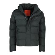 Groene Winterjas met Rits en Knoop Superdry , Green , Heren