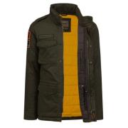 Gewatteerd jack met verborgen capuchon Aeronautica Militare , Green , ...