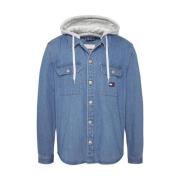 BlousDenim Shirts Tommy Jeans , Blue , Heren