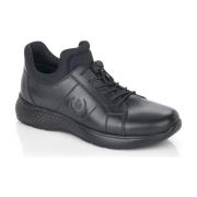 Zwarte Gesloten Sportschoenen Rieker , Black , Heren