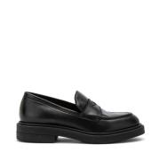 Zwarte Clam Loafers Carmens , Black , Dames