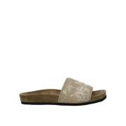 Leren flats met kralenversiering Brunello Cucinelli , Beige , Dames