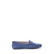 Platte Suède Mocins Tod's , Blue , Dames