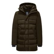 Parka van twee materialen met donsvulling BomBoogie , Brown , Heren