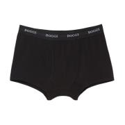 Stretch katoenen Jersey Boxershorts Boggi Milano , Black , Heren