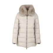 Gewatteerde Boudin Jas Moorer , Beige , Dames