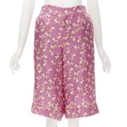 Pre-owned Silk bottoms Gucci Vintage , Pink , Dames
