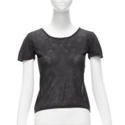 Pre-owned Silk tops Chanel Vintage , Black , Dames