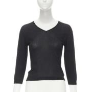 Pre-owned Cashmere tops Versace Pre-owned , Black , Dames