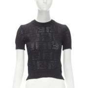 Pre-owned Cotton tops Fendi Vintage , Black , Dames