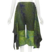 Pre-owned Polyester bottoms Issey Miyake Pre-owned , Green , Dames