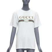 Pre-owned Cotton tops Gucci Vintage , White , Dames