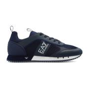 Sneakers met logo Emporio Armani EA7 , Blue , Heren