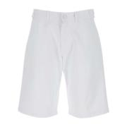 Witte denim Bermuda shorts Raf Simons , White , Heren
