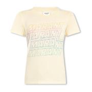 Ziliani T-shirt Isabel Marant Étoile , Beige , Dames