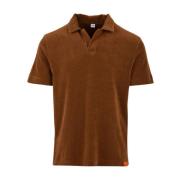 Bruine Polo Shirt voor Heren Aspesi , Brown , Heren