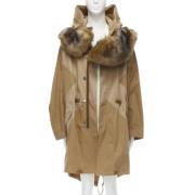 Pre-owned Cotton outerwear Burberry Vintage , Beige , Dames