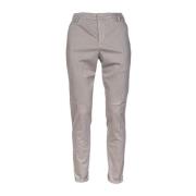 Heren Chino Broek. Slim Fit. Lage Taille. Medium Gewicht Gabardine. Ge...