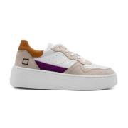 Witte Leren Step Pop Sneakers D.a.t.e. , White , Dames