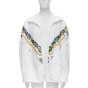 Pre-owned Polyester outerwear Versace Pre-owned , White , Dames