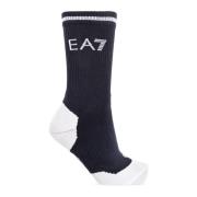 Sokken met logo Emporio Armani EA7 , Blue , Dames