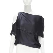 Pre-owned Silk tops Maison Margiela Pre-owned , Black , Dames
