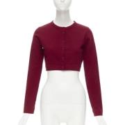 Pre-owned Wool tops Alaïa Pre-owned , Red , Dames