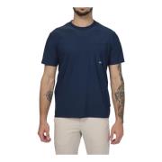 Blauw Technisch T-shirt met Zakje Duno , Blue , Heren