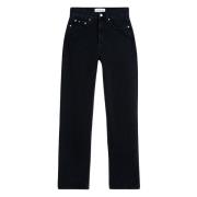 Klassieke Straight Jeans Calvin Klein , Black , Dames