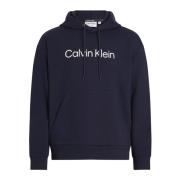 Blauwe Comfort Hoodie met Logo oor Heren Calvin Klein , Blue , Heren