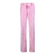 Roze Velvet Corduroy Jeans voor Heren Dsquared2 , Pink , Heren
