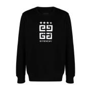 Zwarte Sweaters met Signature 4G Print Givenchy , Black , Heren
