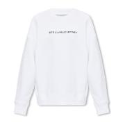 Sweatshirt met logo Stella McCartney , White , Dames