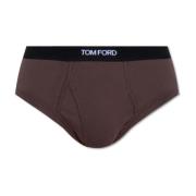 Onderbroeken met logo Tom Ford , Brown , Heren