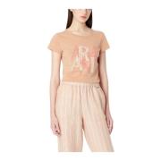 T-Shirts Armani Exchange , Pink , Dames