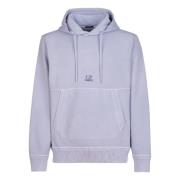 Stijlvolle Lila Hoodie met Geborduurde Tekst C.p. Company , Purple , H...