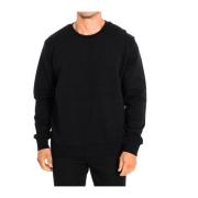 Navy Sweatshirt met Ronde Hals en Logo La Martina , Black , Heren