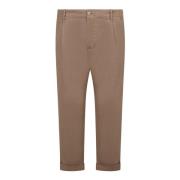 Cropped Trousers Original Vintage , Beige , Heren