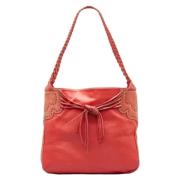 Pre-owned Leather handbags Loewe Pre-owned , Orange , Unisex