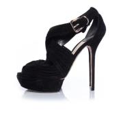 Pre-owned Suede heels Dior Vintage , Black , Dames