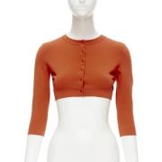 Pre-owned Fabric tops Alaïa Pre-owned , Orange , Dames