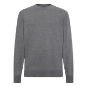 Cashmere Blend Crew Neck Jumper Boggi Milano , Gray , Heren