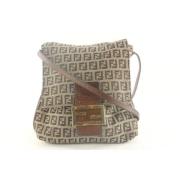 Pre-owned Canvas fendi-bags Fendi Vintage , Brown , Dames