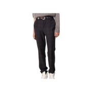 Helly Wol Gabardine Broek Ba&Sh , Gray , Dames