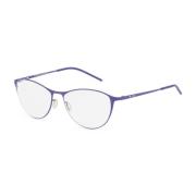 Metalen Montuur Zonnebril Made in Italia , Purple , Dames