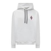 Optical Wings Hoodie Marcelo Burlon , White , Heren