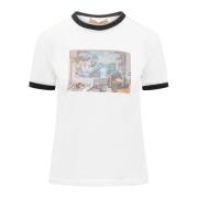 Bedrukt Crew Neck T-shirt Cormio , White , Dames