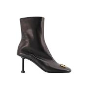 Pre-owned Leather boots Balenciaga Vintage , Black , Dames