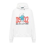 Smurf Hoodie Dsquared2 , White , Dames